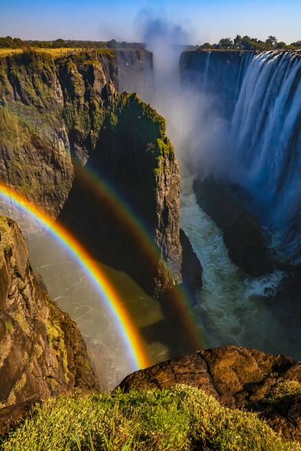 Vista aerea de las cataratas Victoria